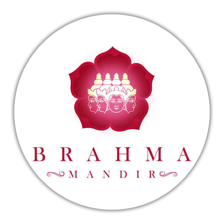 Brahma Mandir — four-faced Lord Brahma within a lotus