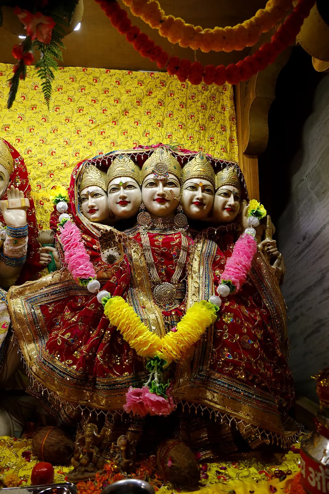 Lord Brahma in festival shringar