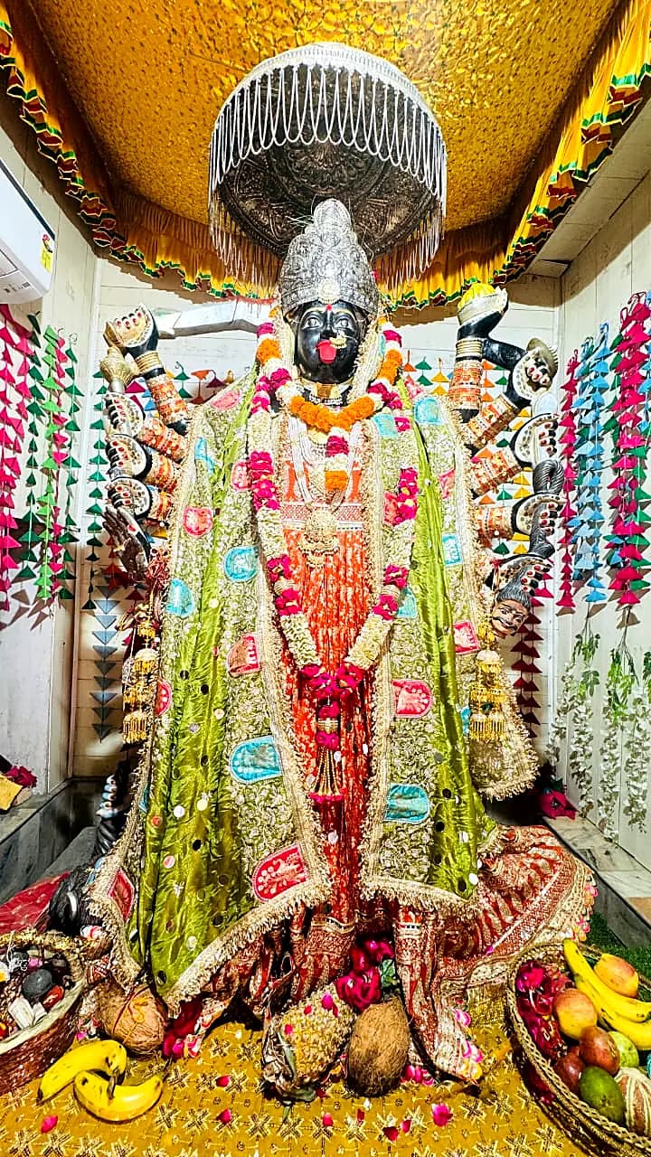 The Devi in full festival shringar